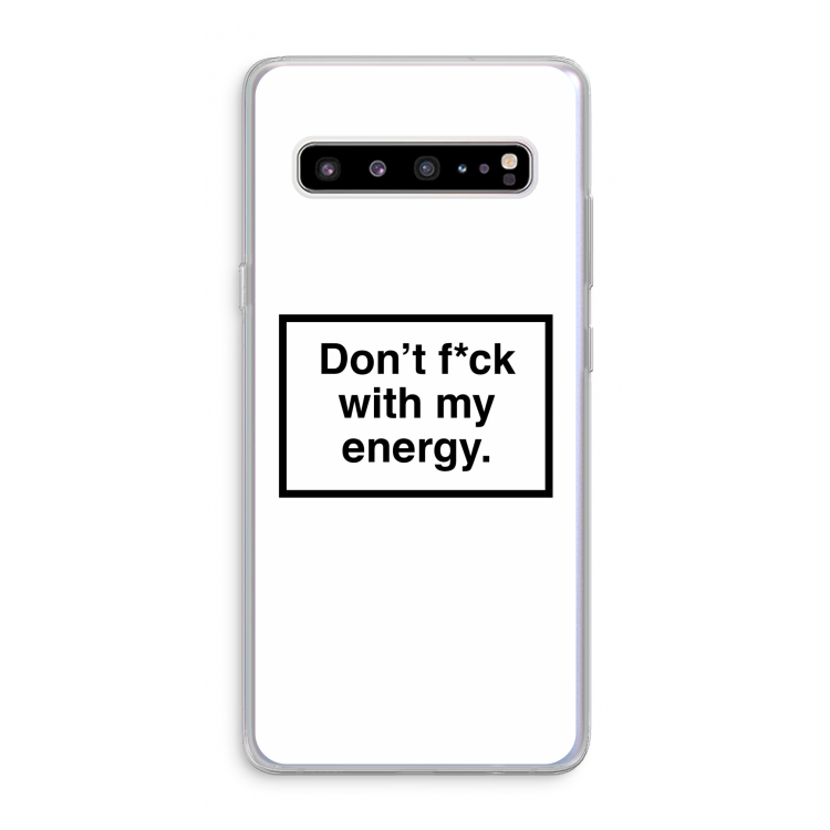 CaseCompany My energy: Samsung Galaxy S10 5G Transparant Hoesje