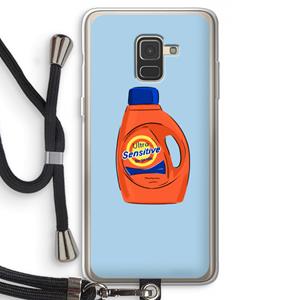 CaseCompany Ultra Sensitive: Samsung Galaxy A8 (2018) Transparant Hoesje met koord
