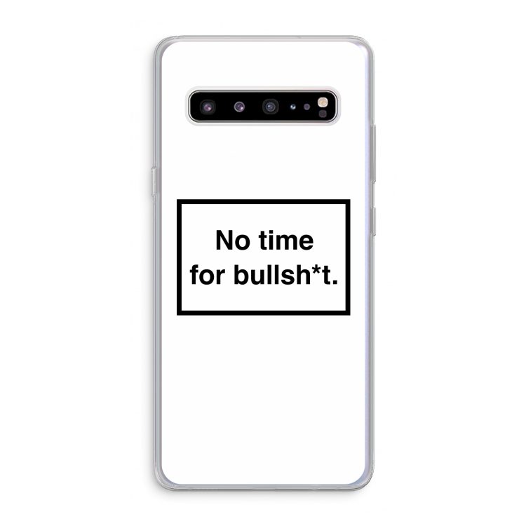 CaseCompany No time: Samsung Galaxy S10 5G Transparant Hoesje