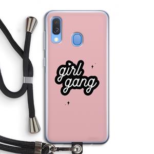 CaseCompany Girl Gang: Samsung Galaxy A40 Transparant Hoesje met koord