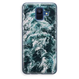CaseCompany Zee golf: Samsung Galaxy A6 (2018) Transparant Hoesje