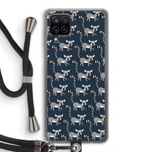 CaseCompany Makis: Samsung Galaxy A12 Transparant Hoesje met koord