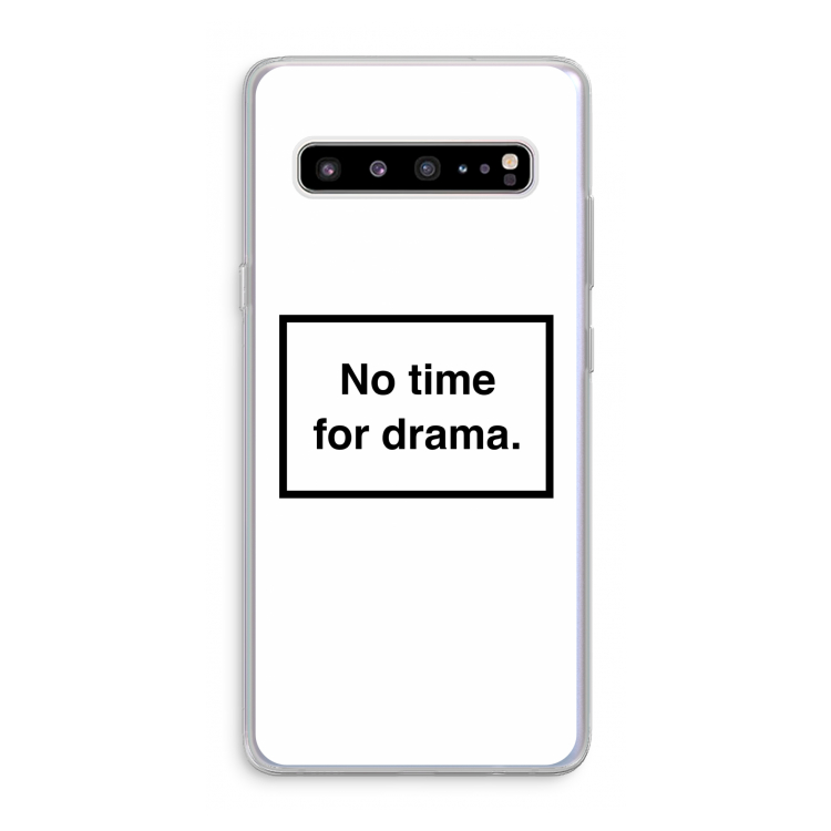 CaseCompany No drama: Samsung Galaxy S10 5G Transparant Hoesje