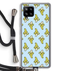 CaseCompany Bananas: Samsung Galaxy A42 5G Transparant Hoesje met koord