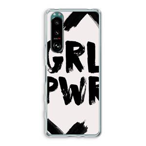CaseCompany Girl Power #2: Sony Xperia 5 III Transparant Hoesje
