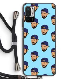 CaseCompany Drake Away: Xiaomi Redmi Note 10 5G Transparant Hoesje met koord