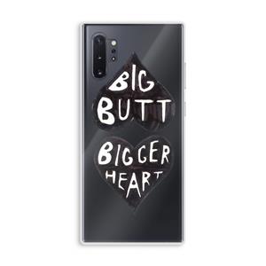 CaseCompany Big butt bigger heart: Samsung Galaxy Note 10 Plus Transparant Hoesje