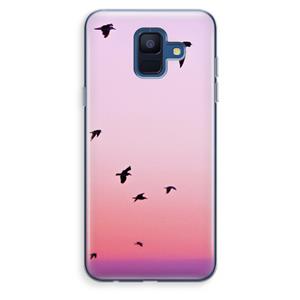CaseCompany Fly away: Samsung Galaxy A6 (2018) Transparant Hoesje
