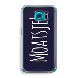 CaseCompany Moatsje!: Samsung Galaxy S6 Transparant Hoesje
