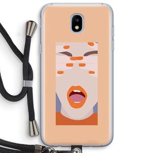 CaseCompany Surprise: Samsung Galaxy J5 (2017) Transparant Hoesje met koord