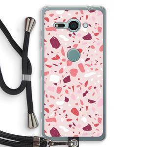 CaseCompany Terrazzo N°15: Sony Xperia XZ2 Compact Transparant Hoesje met koord