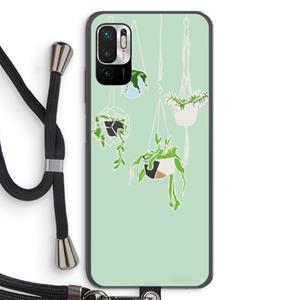 CaseCompany Hang In There: Xiaomi Redmi Note 10 5G Transparant Hoesje met koord