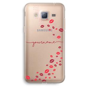 CaseCompany Kusjes: Samsung Galaxy J3 (2016) Transparant Hoesje