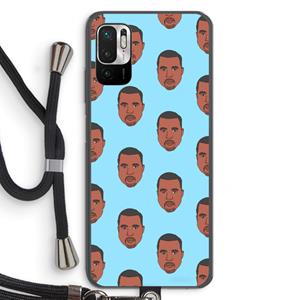 CaseCompany Kanye Call Me℃: Xiaomi Redmi Note 10 5G Transparant Hoesje met koord