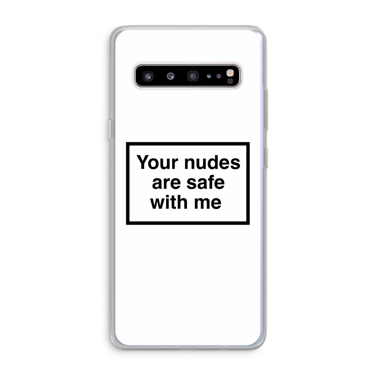 CaseCompany Safe with me: Samsung Galaxy S10 5G Transparant Hoesje