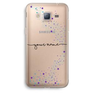 CaseCompany Sterren: Samsung Galaxy J3 (2016) Transparant Hoesje