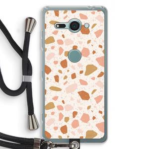 CaseCompany Terrazzo N°18: Sony Xperia XZ2 Compact Transparant Hoesje met koord