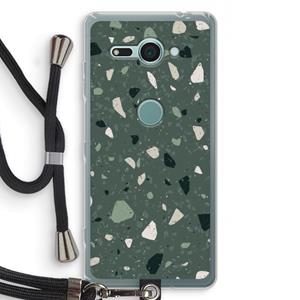 CaseCompany Terrazzo N°19: Sony Xperia XZ2 Compact Transparant Hoesje met koord