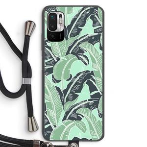 CaseCompany This Sh*t Is Bananas: Xiaomi Redmi Note 10 5G Transparant Hoesje met koord