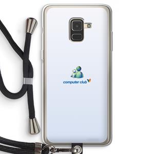 CaseCompany MSN: Samsung Galaxy A8 (2018) Transparant Hoesje met koord