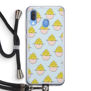 CaseCompany Citroenen: Samsung Galaxy A40 Transparant Hoesje met koord