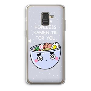 CaseCompany I'm A Hopeless Ramen-Tic For You: Samsung Galaxy A8 (2018) Transparant Hoesje
