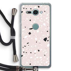 CaseCompany Terrazzo N°20: Sony Xperia XZ2 Compact Transparant Hoesje met koord