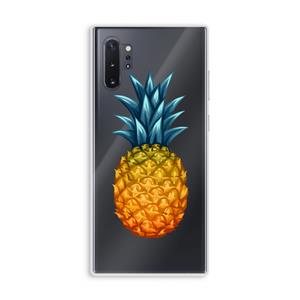 CaseCompany Grote ananas: Samsung Galaxy Note 10 Plus Transparant Hoesje