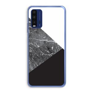 CaseCompany Combinatie marmer: Xiaomi Redmi 9T Transparant Hoesje