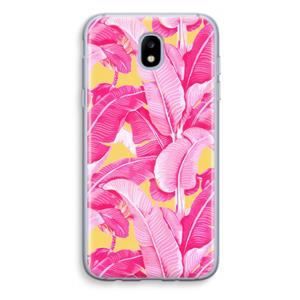CaseCompany Pink Banana: Samsung Galaxy J5 (2017) Transparant Hoesje