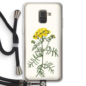 CaseCompany Tansy: Samsung Galaxy A8 (2018) Transparant Hoesje met koord