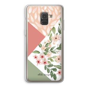 CaseCompany Sweet heaven geometrics: Samsung Galaxy A8 (2018) Transparant Hoesje