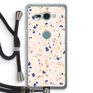 CaseCompany Terrazzo N°23: Sony Xperia XZ2 Compact Transparant Hoesje met koord