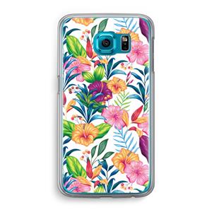 CaseCompany Tropisch 2: Samsung Galaxy S6 Transparant Hoesje