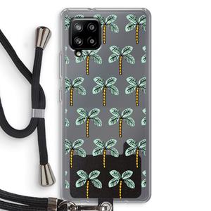 CaseCompany Paradise: Samsung Galaxy A42 5G Transparant Hoesje met koord