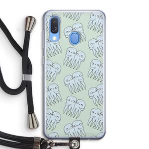 CaseCompany Octopussen: Samsung Galaxy A40 Transparant Hoesje met koord