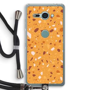 CaseCompany Terrazzo N°24: Sony Xperia XZ2 Compact Transparant Hoesje met koord