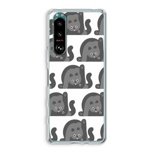CaseCompany Cats: Sony Xperia 5 III Transparant Hoesje