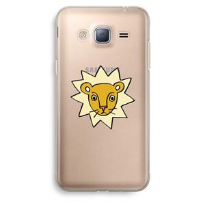 CaseCompany Kleine leeuw: Samsung Galaxy J3 (2016) Transparant Hoesje
