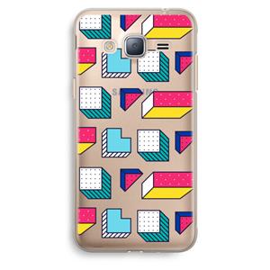 CaseCompany 8-bit N°7: Samsung Galaxy J3 (2016) Transparant Hoesje