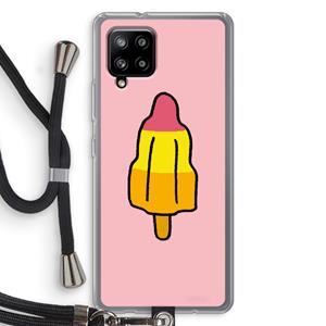 CaseCompany Raketijsje: Samsung Galaxy A42 5G Transparant Hoesje met koord