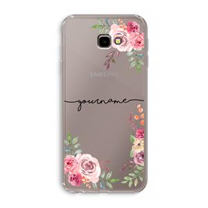 CaseCompany Rozen: Samsung Galaxy J4 Plus Transparant Hoesje