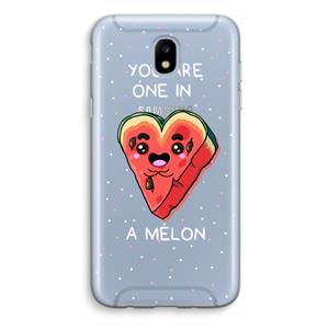 CaseCompany One In A Melon: Samsung Galaxy J5 (2017) Transparant Hoesje