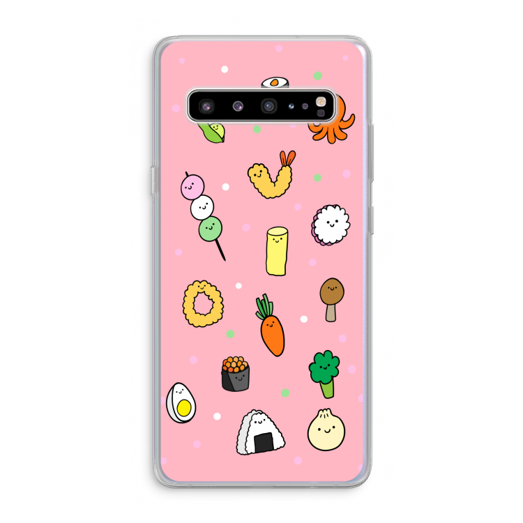 CaseCompany Happy bento friends: Samsung Galaxy S10 5G Transparant Hoesje