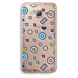 CaseCompany 8-bit N°9: Samsung Galaxy J3 (2016) Transparant Hoesje