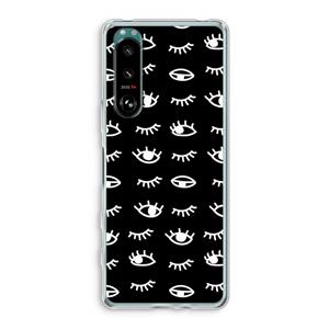 CaseCompany Eye pattern #3: Sony Xperia 5 III Transparant Hoesje