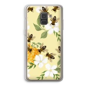 CaseCompany No flowers without bees: Samsung Galaxy A8 (2018) Transparant Hoesje