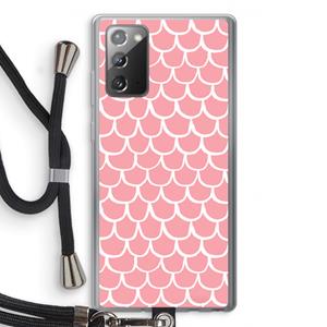 CaseCompany Dakpannetjes: Samsung Galaxy Note 20 / Note 20 5G Transparant Hoesje met koord