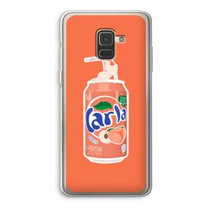 CaseCompany S(peach)less: Samsung Galaxy A8 (2018) Transparant Hoesje