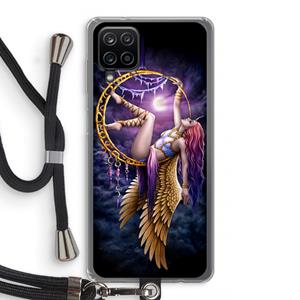 CaseCompany Aerial Angel: Samsung Galaxy A12 Transparant Hoesje met koord
